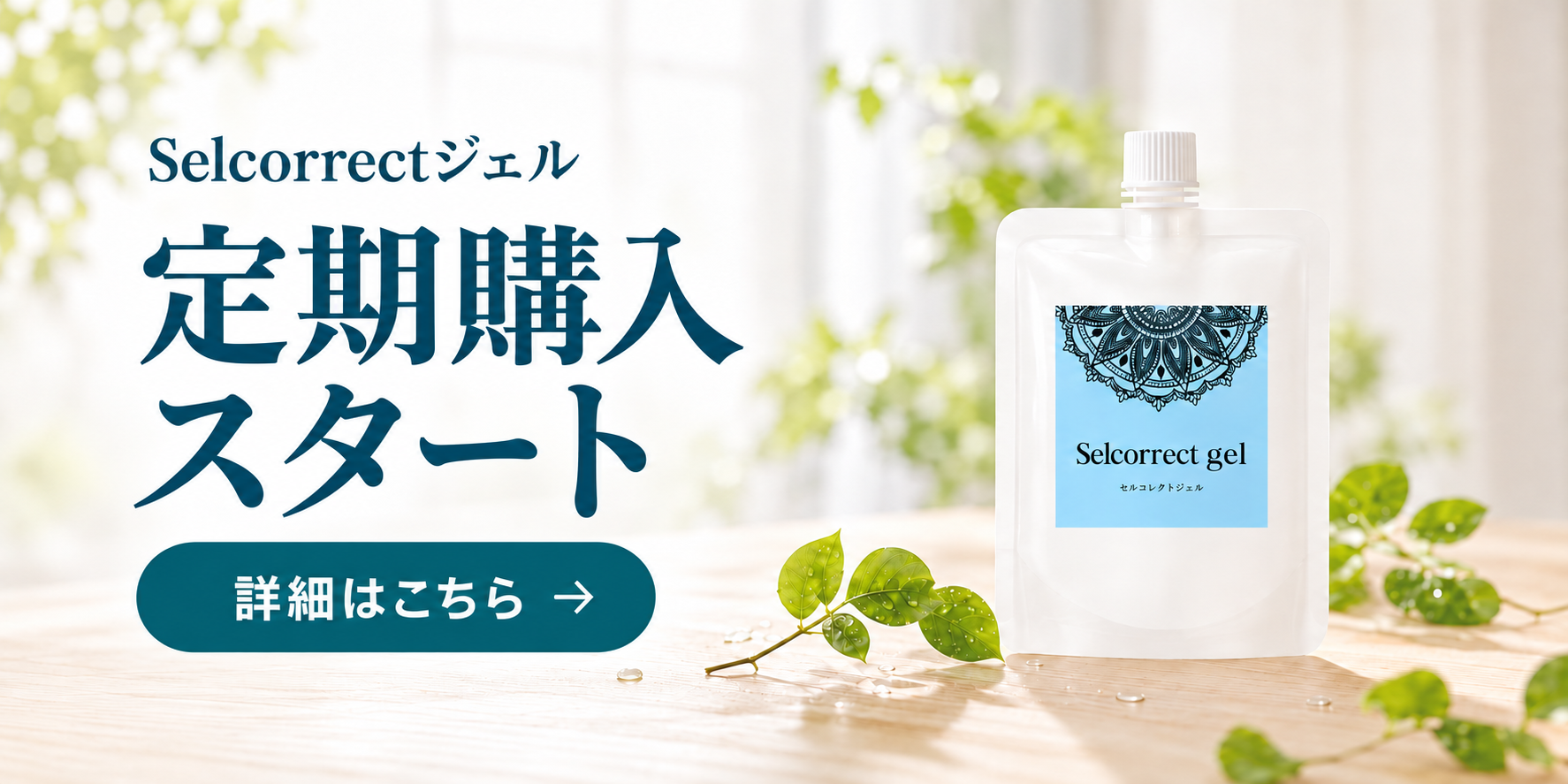 Selcorrectジェル 定期購入スタート。詳細を見る